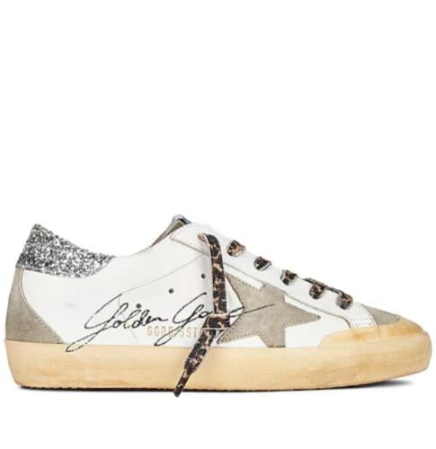 Golden goose Superstar distressed lace-up sneakers