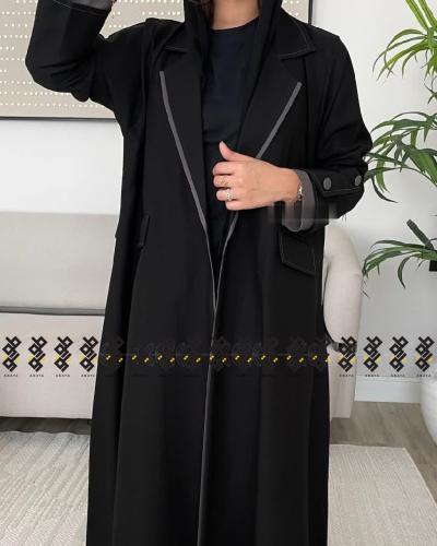 عباية بهية ياقة بشيك ناعم
