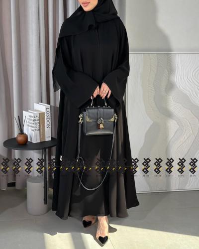 عباية وصال سوداء ساده