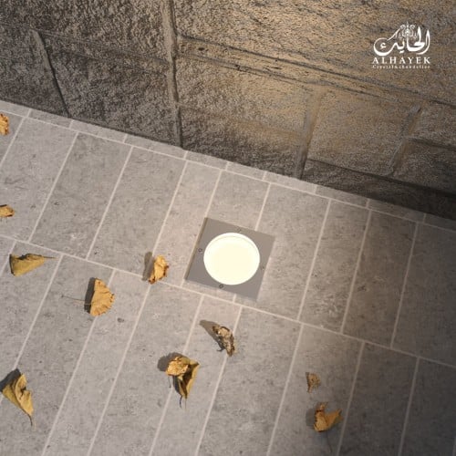 كشاف دفن أرضي مربع من الستانلس ستيل