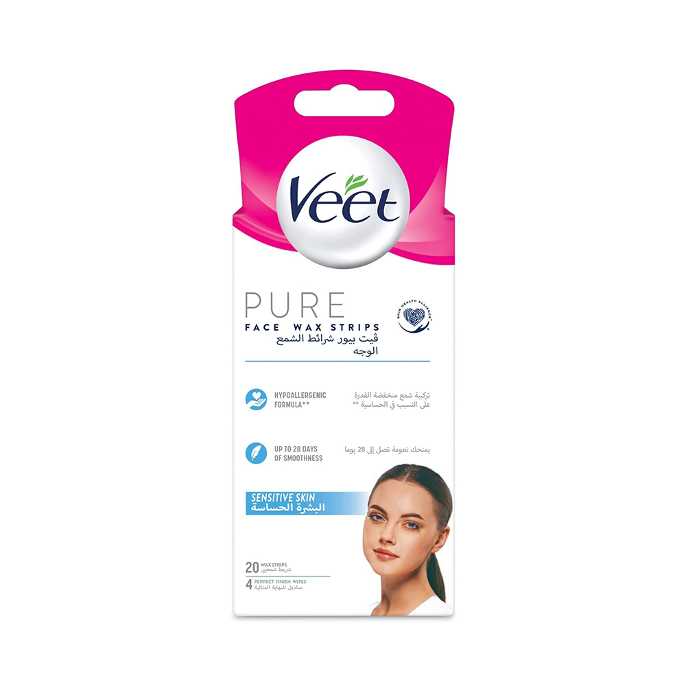 شرائح فيت بيور لازلة الشعر من وجه 20 حبة