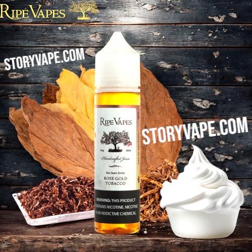 mango vape RIPE VAPES ROSE GOLD TOBACCO 60ML - Store Vape KSA
