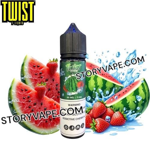 TWIST VAPORS WATERMELON STRAWBERRY ICE 60ML - Store Vape KSA
