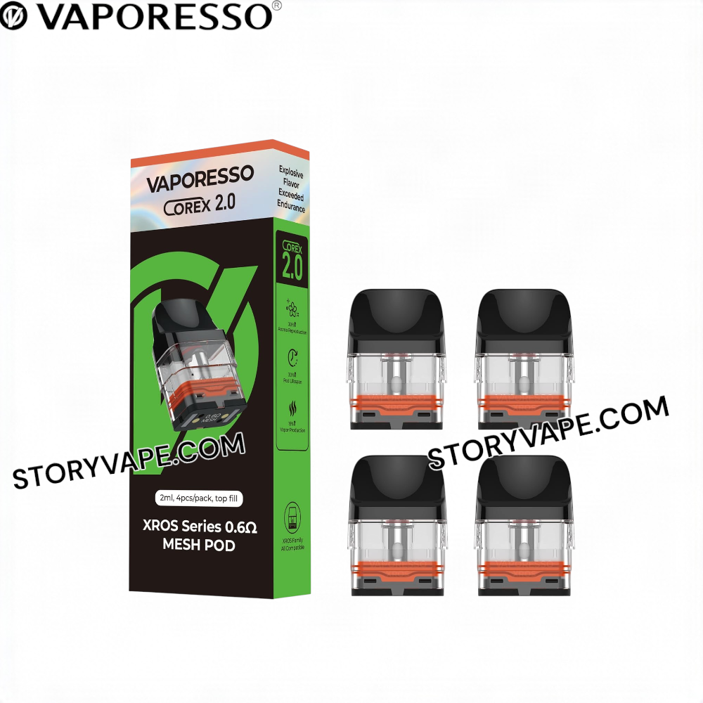 VAPORESSO - XROS REPLACEMENT POD 4 PACK MESH اكس روز | STORY VAPE