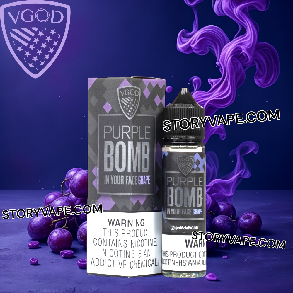 elf bar vape uk VGOD Vape - Purple Bomb Eliquid 60ML - Best Seller Vape KSA - Store Vape  KSA