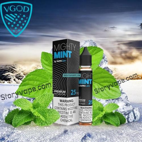 Mighty Mint SaltNic - VGOD - Best E Juice Flavors - Store Vape KSA - Cigar  , Disposable , Kits , Best Online Vape Riyadh