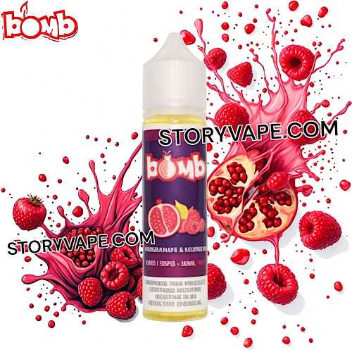 BOMB VAPE POMEGRANATE & RASPBERRY 60ML - Store Vape KSA
