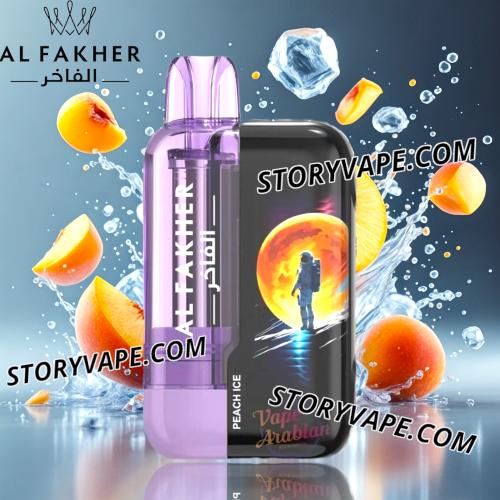 Alfakher Ultra Peach Ice 25K Puff - By Crown Bar - Store Vape KSA - Cigar ,  Disposable , Kits , Best Online Vape Riyadh