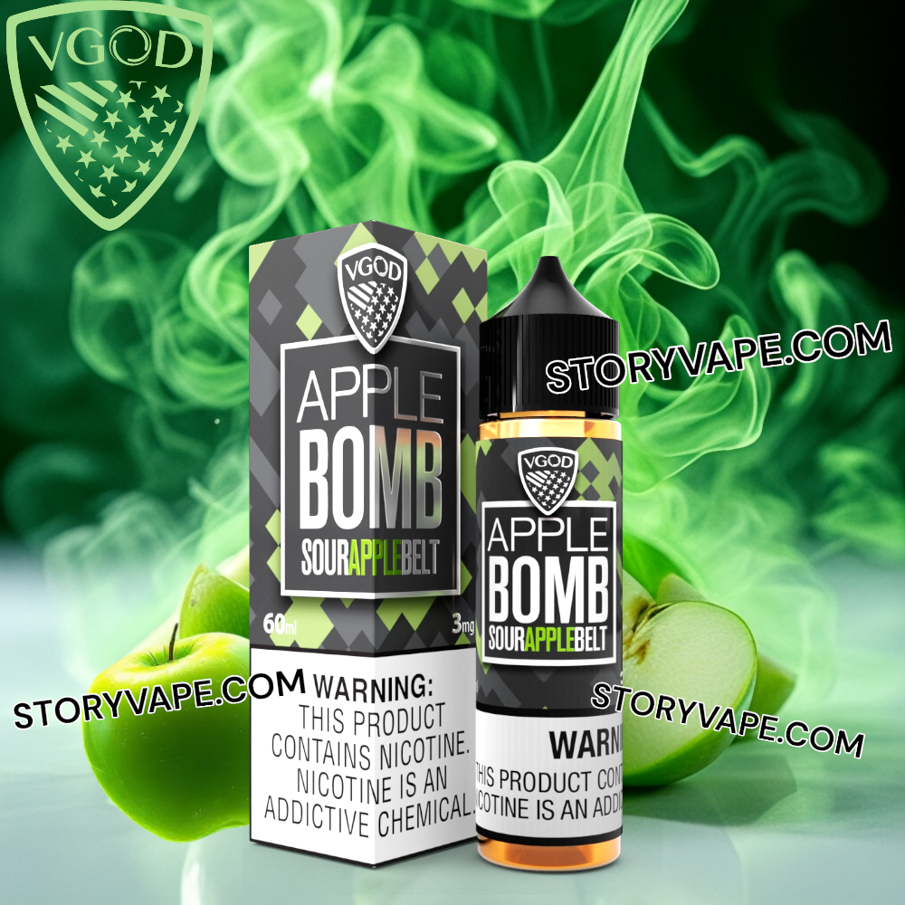 Apple Bomb 60ML By - VGOD Eliquid - Store Vape KSA - Cigar , Disposable ,  Kits , Best Online Vape Riyadh