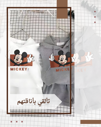 صيف جديد الكرتون ميكي تي شيرت سترة + شورت أزياء ال...