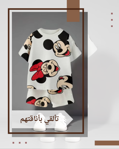 طباعة ميني لطيف طفل الفتيات تي شيرت السراويل 2 قطع...