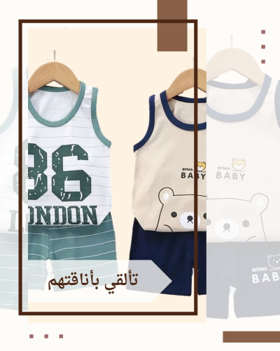 ملابس الأطفال الطفل القطن تي شيرت السراويل تانك ال...