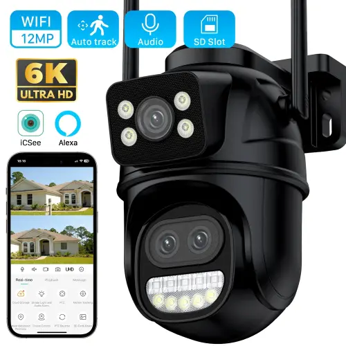 كاميرا مراقبة فيديو خارجية ، واي فاي ، 6k ، 12mp ،...