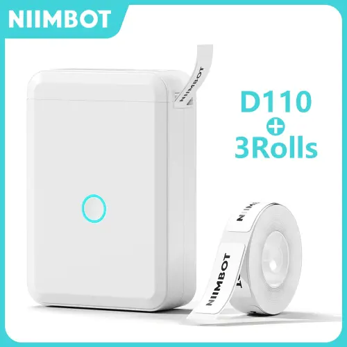 Niimbot D110 طابعة حرارية صغيرة محمولة بدون حبر ،...