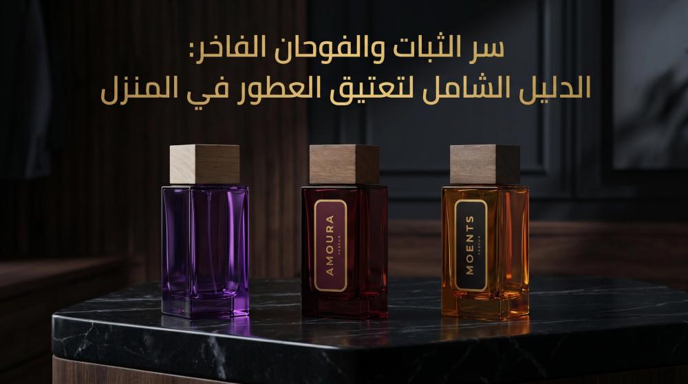 سر الثبات والفوحان الفاخر: الدليل الشامل لتعتيق العطور في المنزل