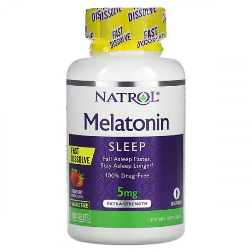 ميلاتونين، لتحسين النوم سريع الذوبان، قوة إضافية،...