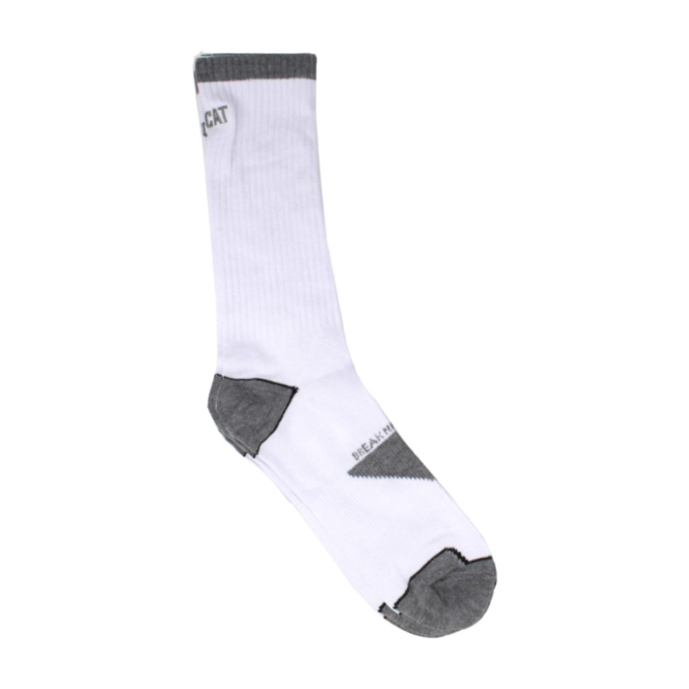 Gildan men's heavyweight 2025 white crew socks