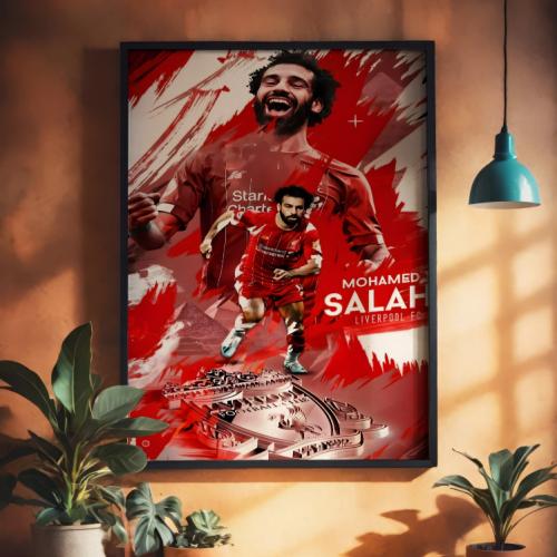 لوحة كانفس الاعب محمد صلاح (301)