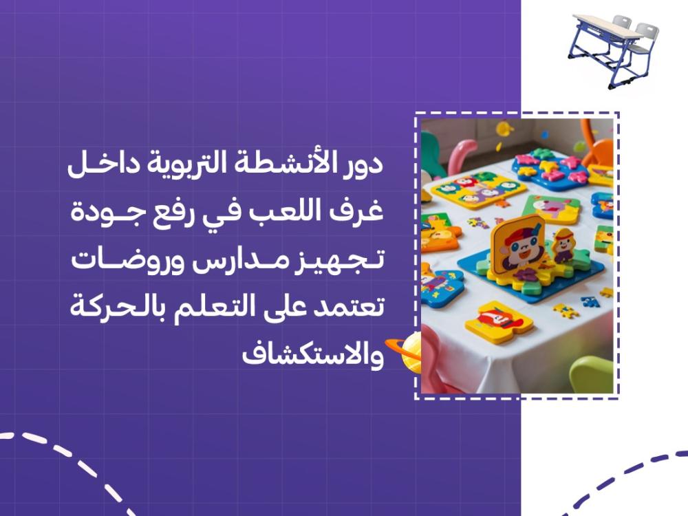 دور الأ نشطة التربوية داخل غرف اللعب في رفع جودة تجهيز مدارس وروضات تعتمد على التعلم بالحركة والاستكشاف