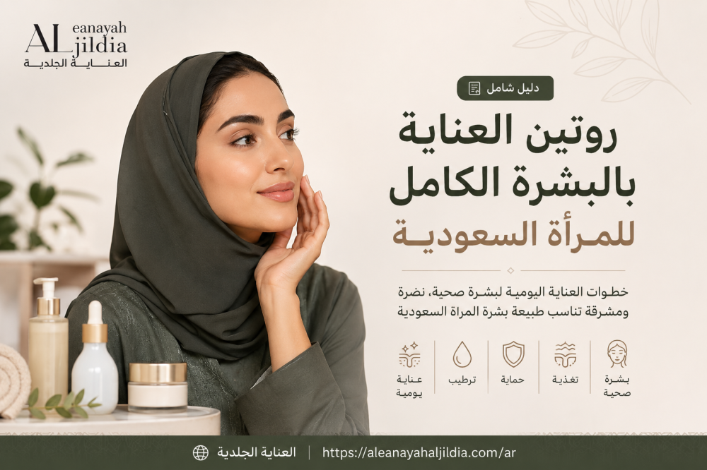 روتين العناية بالبشرة الكامل للمرأة السعودية