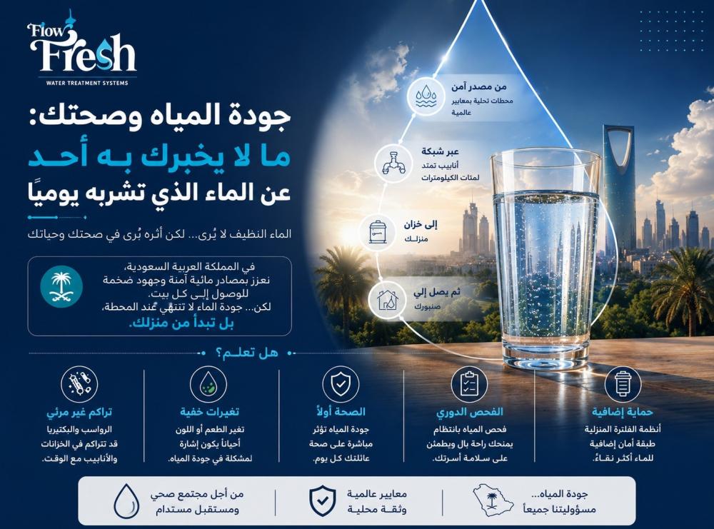 جودة المياه وصحتك: ما لا يخبرك به أحد عن الماء الذي تشربه يوميًا