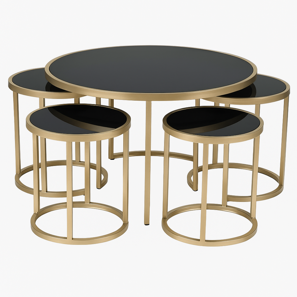 طقم دائري 5 قطع مودرن