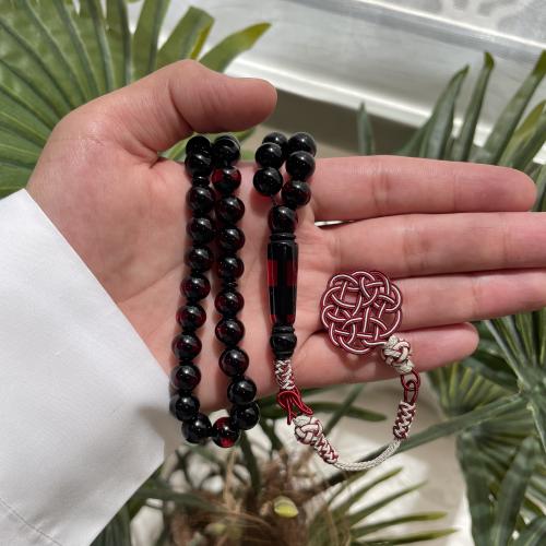 مسباح بكلايت حرباء بلون (أحمر - أسود)