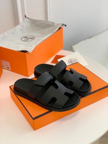 Hermes chyre shoes Velcro slippers