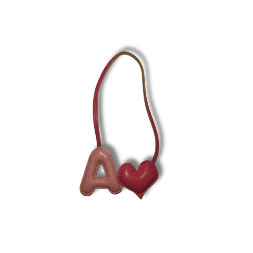 Letter bag charm