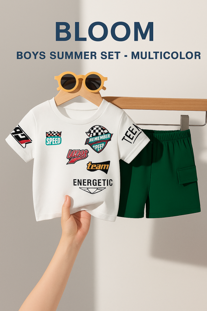 طقم أولاد بلوم الصيفي - ألوان متعددة