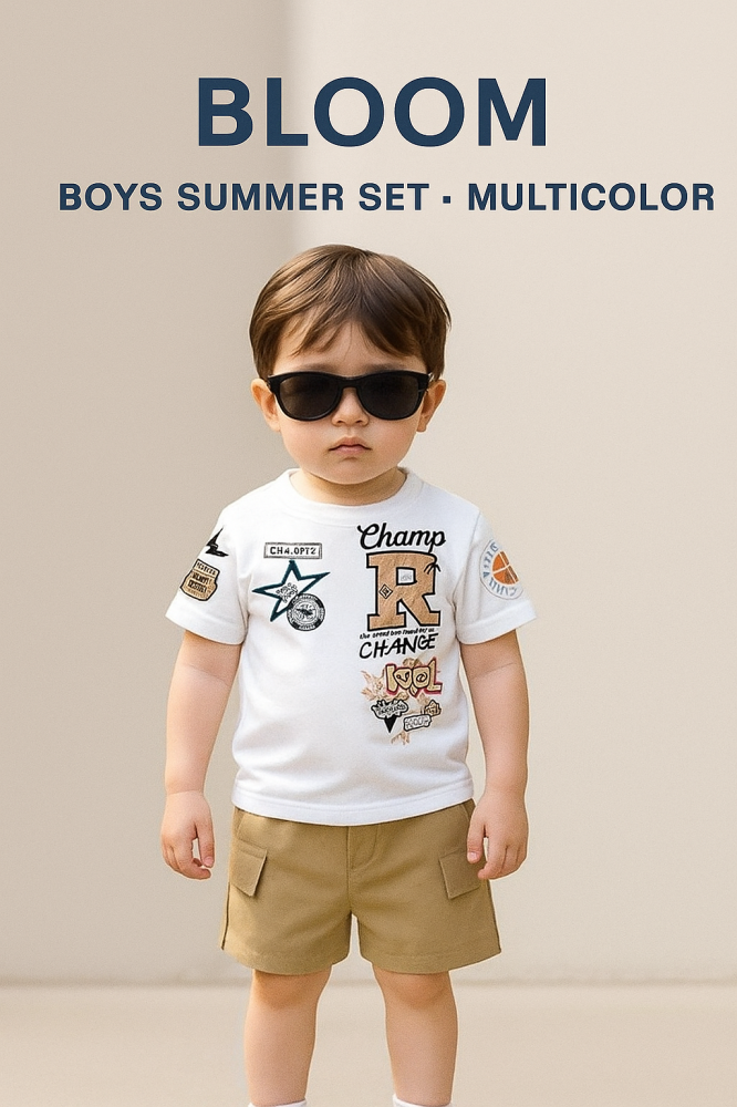 طقم أولاد بلوم الصيفي - ألوان متعددة