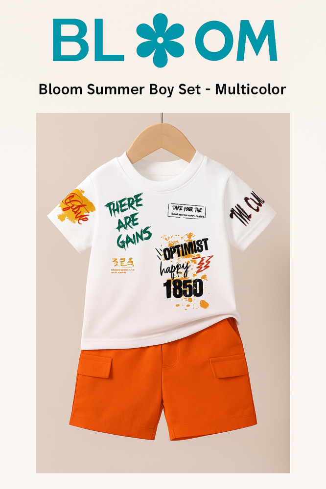 طقم أولاد بلوم الصيفي - ألوان متعددة