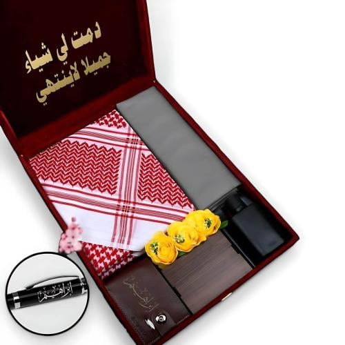 هدية رجالية فخامة | قماش، شماغ سوبر ديلوكس، محفظة...