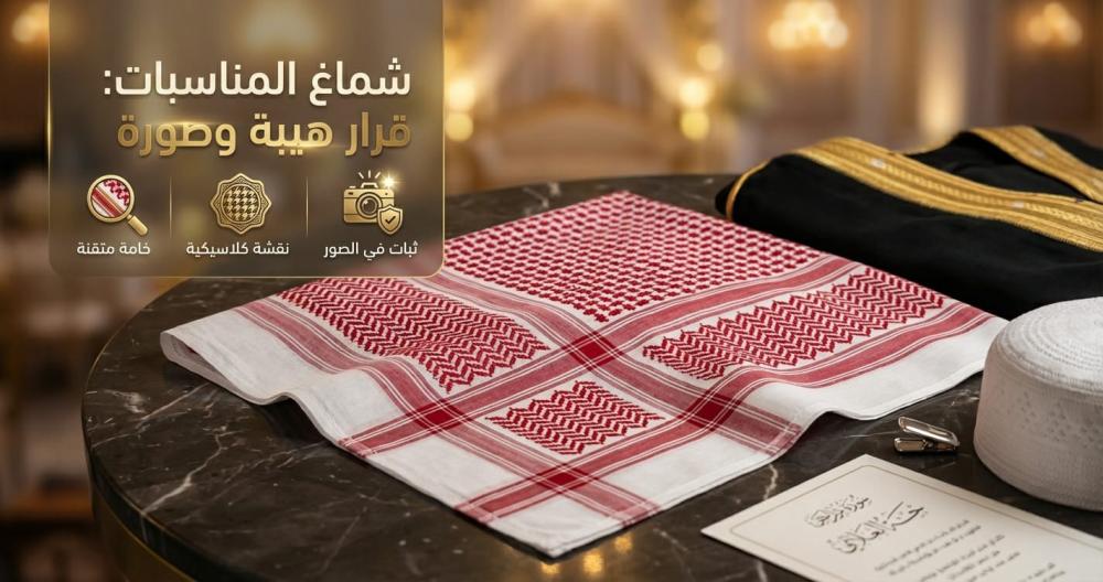 كيف تختار شماغًا لمناسبات الزواج والاحتفالات الكبيرة؟