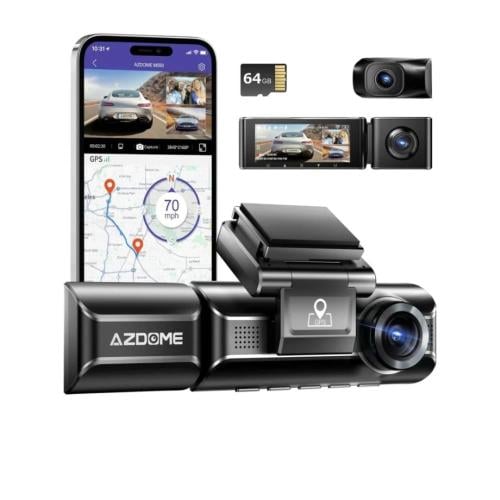داش كام ازدوم AZDOME M550 MAX 4k ثلاث كاميرات مع س...