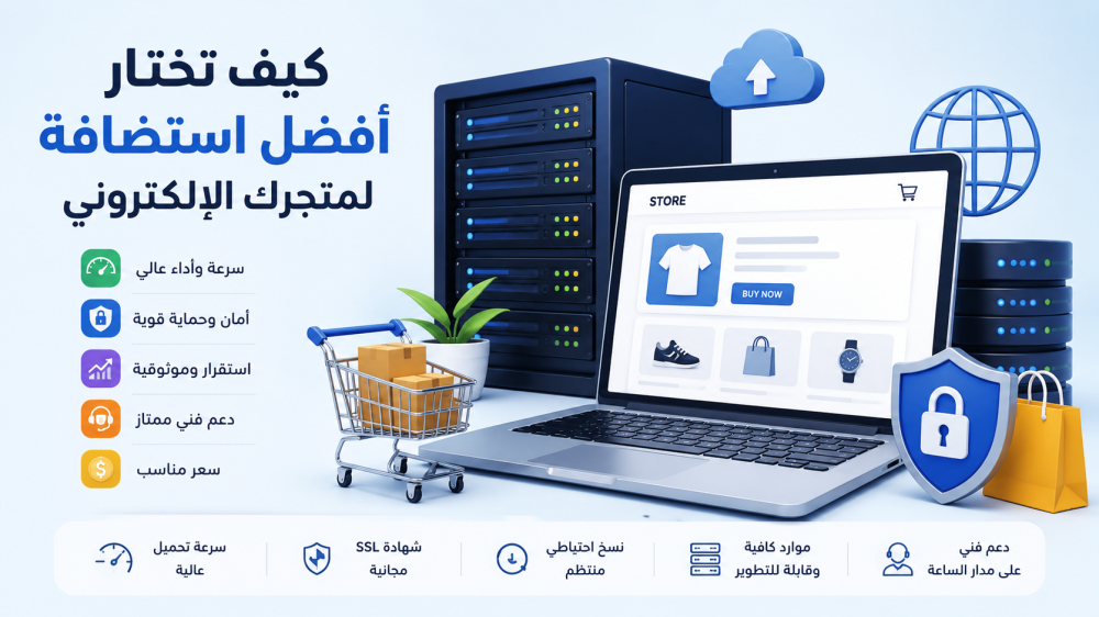 كيف تختار أفضل استضافة لمتجرك الإلكتروني