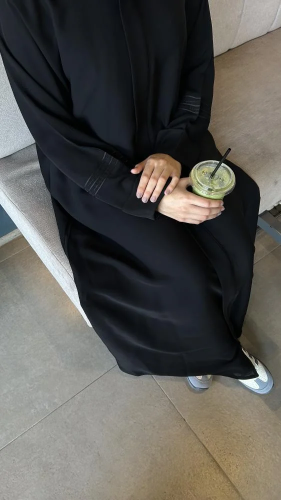 عباية  اسيل دبل كلوش + طرح ونقاب هدية