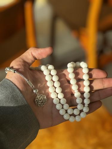 سبحة بكلايت - ابيض ثلجي