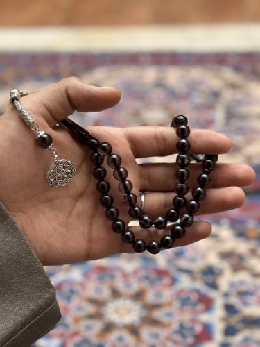 سبحة بكلايت - شفاف اسود