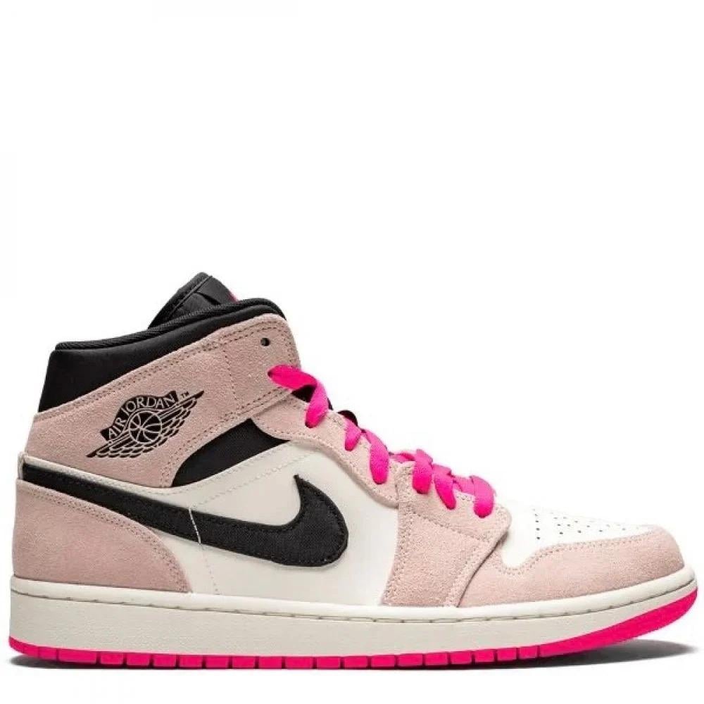 Air Jordan 1 Mid SE crimson tint hyper pink Hero shoes