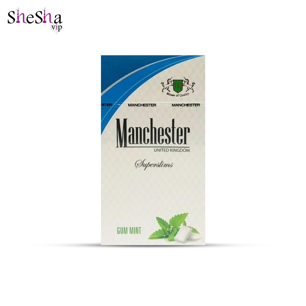 دخان علكة نعناع Manchester Superslims Gum Mint".
