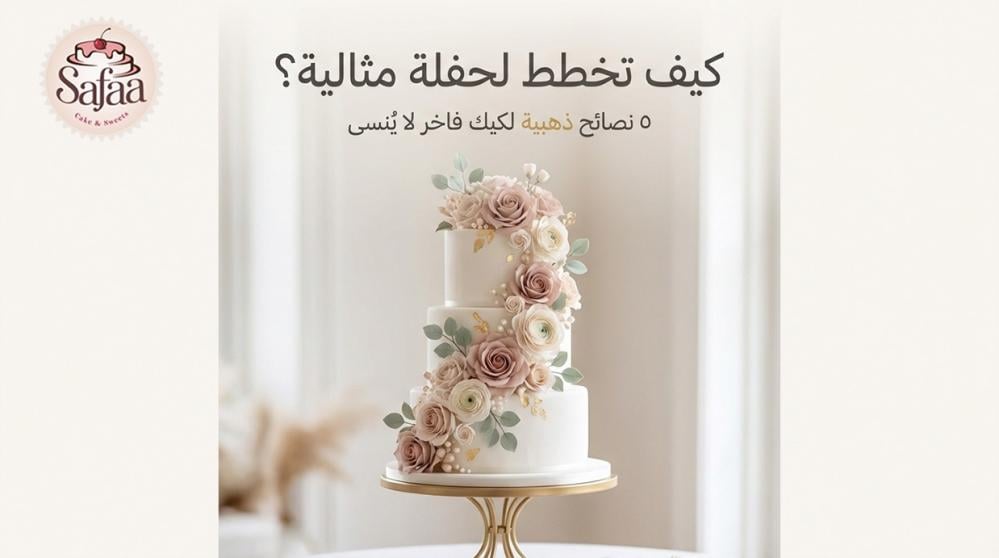 كيف تخطط لحفلة مثالية: 5 نصائح ذهبية لضمان كيك فاخر لا يُنسى