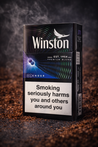 دخان وينستون بلاك بلندر | Winston Premium Blend Cigarettes- جوسي فيب
