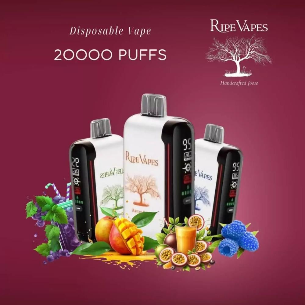 Ripe Vapes 20K Puffs Disposable 9 سحبة جاهزة من ريب فيب 20 الف موشة - جوسي فيب - جوسي فيب - juicyvape