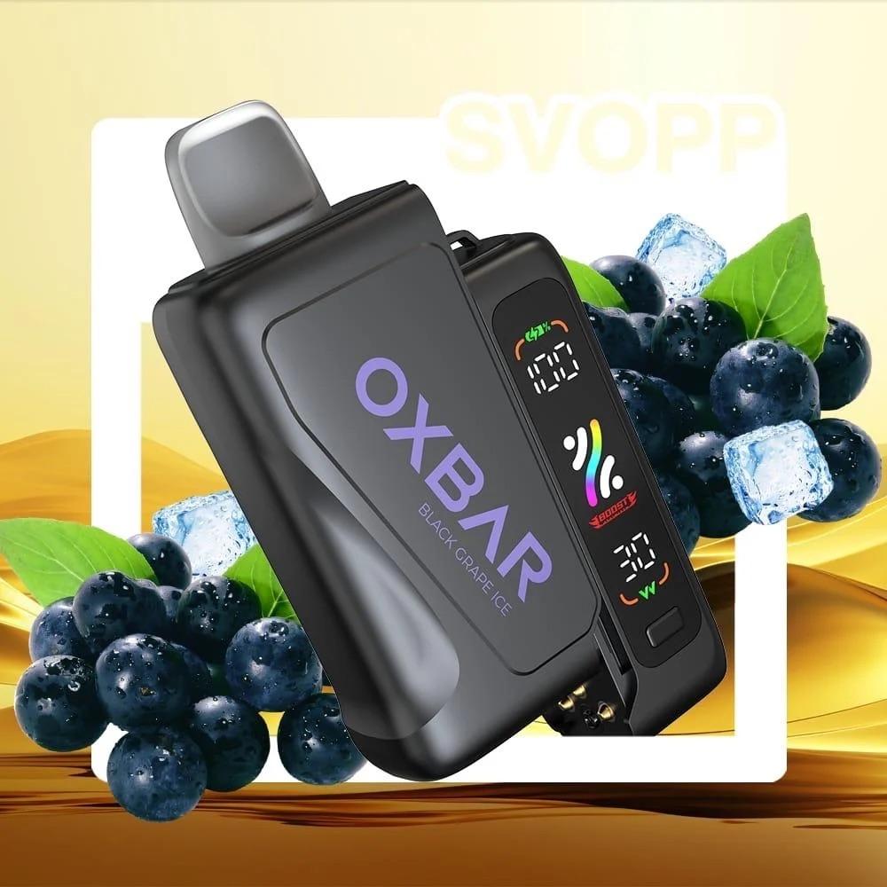جهاز أوكس بار 25 ألف سحبة نكهة عنب أسود آيس