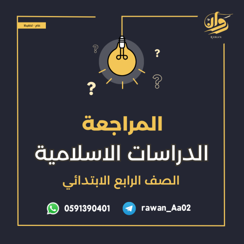 مراجعة اختبار نهائي الدراسات الاسلامية - رابع ابتد...
