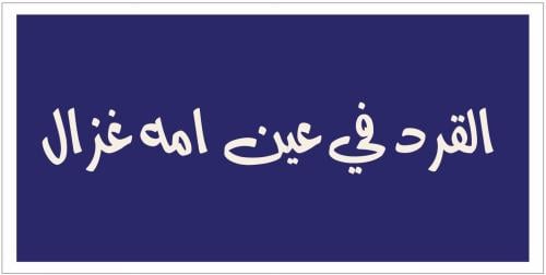 القرد في عين امه غزال