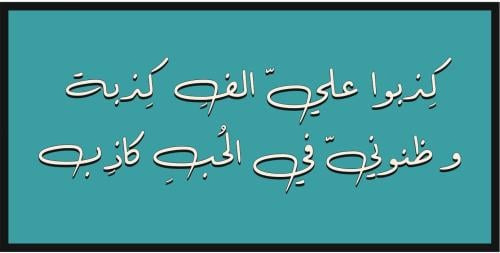 كذبوا علي الف كذبة