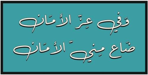 و في عز الامان ضاع مني الامان