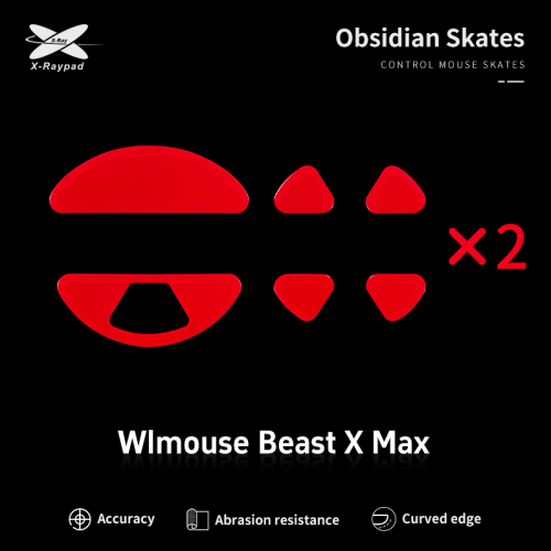 Obsidian skates For Wlmouse Beast X Max